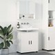 Sonata H Комплект мебели за баня с врата 2 pcs Бяло 61 x 35 x 64 см