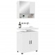 Sonata H Комплект мебели за баня с врата 2 pcs Бяло 61 x 35 x 64 см