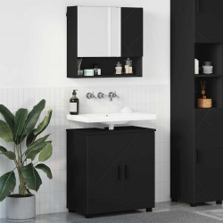 Sonata H Комплект мебели за баня с врата 2 pcs Черно 61 x 35 x 64 см - Dulapuri de baie