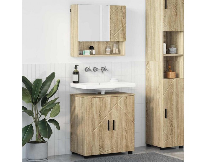 Sonata H Комплект мебели за баня 2 pcs дъб сонома 61 x 35 x 64 см
