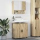 Sonata H Комплект мебели за баня 2 pcs дъб сонома 61 x 35 x 64 см