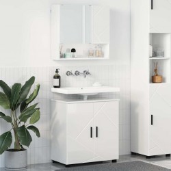 Sonata H Комплект мебели за баня с врата 2 pcs Бяло Със Силен Гланц - Dulapuri de baie