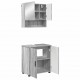 Sonata H Комплект мебели за баня 2 pcs Сив сонома 61 x 35 x 64 см