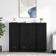 Sonata H Служебен шкаф с чекмедже 3 pcs Черния дъб Инженерно дърво