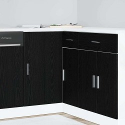 Sonata H Кухненски ъглов основен шкаф Riga Черен дъб 86 x 46 x 81,5 см - Module Sonata