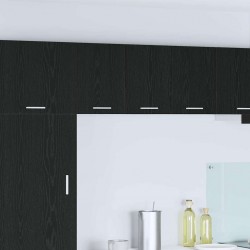 Sonata H Висящ шкаф с рафт Riga 2 pcs Черен дъб и бяло 30 x 31 x 40 см - Bucătării modulare