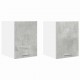Sonata H Висящ шкаф с рафт Riga 2 pcs Бетон сив и бяло 30 x 31 x 40 см