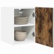 Sonata H Висящ шкаф с рафт Riga 2 pcs Димящ дъб и бяло 30 x 31 x 40 см
