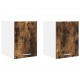 Sonata H Висящ шкаф с рафт Riga 2 pcs Димящ дъб и бяло 30 x 31 x 40 см