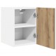 Sonata H Висящ шкаф Riga 2 pcs Занаятчийски дъб и бяло 30 x 31 x 40 см