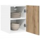 Sonata H Висящ шкаф Riga 2 pcs Занаятчийски дъб и бяло 30 x 31 x 40 см