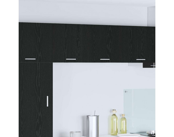 Sonata H Висящ шкаф с рафт Riga 2 pcs Черен дъб и бяло 40 x 31 x 40 см