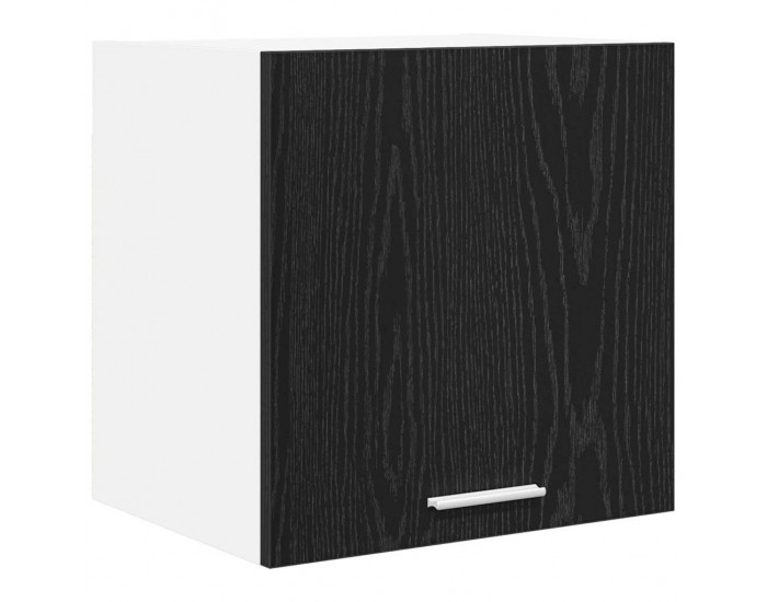 Sonata H Висящ шкаф с рафт Riga 2 pcs Черен дъб и бяло 40 x 31 x 40 см