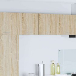Sonata H Висящ шкаф с рафт Riga 2 pcs Сонома дъб и бяло 40 x 31 x 40 см - Bucătării modulare