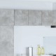 Sonata H Висящ шкаф с рафт Riga 2 pcs Бетон сив и бяло 40 x 31 x 40 см