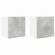 Sonata H Висящ шкаф с рафт Riga 2 pcs Бетон сив и бяло 40 x 31 x 40 см