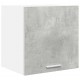 Sonata H Висящ шкаф с рафт Riga 2 pcs Бетон сив и бяло 40 x 31 x 40 см