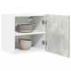 Sonata H Висящ шкаф с рафт Riga 2 pcs Бетон сив и бяло 40 x 31 x 40 см