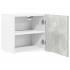 Sonata H Висящ шкаф с рафт Riga 2 pcs Бетон сив и бяло 40 x 31 x 40 см