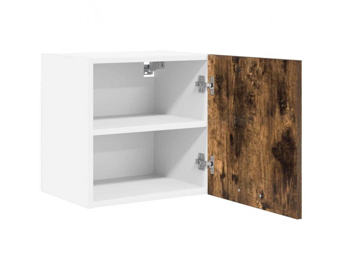 Sonata H Висящ шкаф с рафт Riga 2 pcs Димящ дъб и бяло 40 x 31 x 40 см
