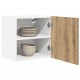 Sonata H Висящ шкаф Riga 2 pcs Занаятчийски дъб и бяло 40 x 31 x 40 см