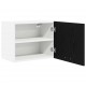 Sonata H Висящ шкаф с рафт Riga 2 pcs Черен дъб и бяло 50 x 31 x 40 см