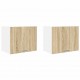 Sonata H Висящ шкаф с рафт Riga 2 pcs Сонома дъб и бяло 50 x 31 x 40 см