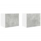 Sonata H Висящ шкаф с рафт Riga 2 pcs Бетон сив и бяло 50 x 31 x 40 см