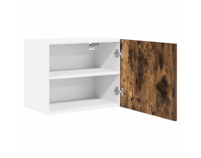 Sonata H Висящ шкаф с рафт Riga 2 pcs Димящ дъб и бяло 50 x 31 x 40 см
