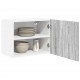 Sonata H Висящ шкаф с рафт Riga 2 pcs Сив Сонома и бяло 50 x 31 x 40 см