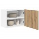 Sonata H Висящ шкаф Riga 2 pcs Занаятчийски дъб и бяло 50 x 31 x 40 см