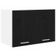 Sonata H Висящ шкаф с рафт Riga 2 pcs Черен дъб и бяло 60 x 31 x 40 см
