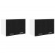 Sonata H Висящ шкаф с рафт Riga 2 pcs Черен дъб и бяло 60 x 31 x 40 см