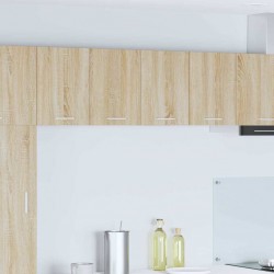 Sonata H Висящ шкаф с рафт Riga 2 pcs Сонома дъб и бяло 60 x 31 x 40 см - Bucătării modulare