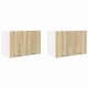 Sonata H Висящ шкаф с рафт Riga 2 pcs Сонома дъб и бяло 60 x 31 x 40 см