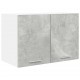 Sonata H Висящ шкаф с рафт Riga 2 pcs Бетон сив и бяло 60 x 31 x 40 см