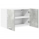 Sonata H Висящ шкаф с рафт Riga 2 pcs Бетон сив и бяло 60 x 31 x 40 см