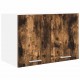 Sonata H Висящ шкаф с рафт Riga 2 pcs Димящ дъб и бяло 60 x 31 x 40 см