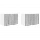 Sonata H Висящ шкаф с рафт Riga 2 pcs Сив Сонома и бяло 60 x 31 x 40 см