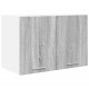 Sonata H Висящ шкаф с рафт Riga 2 pcs Сив Сонома и бяло 60 x 31 x 40 см