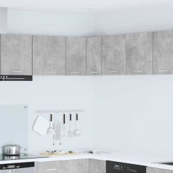 Sonata H Висящ шкаф с рафт Riga Бетон сив и бяло 57 x 57 x 40 см - Bucătării modulare