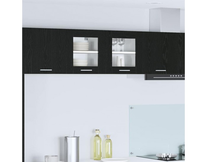 Sonata H Висящ шкаф с рафт с врата Riga 2 pcs Черния дъб 40 x 31 x 40 см