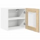Sonata H Висящ шкаф с рафт с врата Riga 2 pcs Сонома дъб 40 x 31 x 40 см