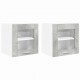Sonata H Висящ шкаф с рафт Riga 2 pcs Циментено сиво 40 x 31 x 40 см