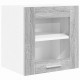 Sonata H Висящ шкаф с рафт с врата Riga 2 pcs Сив Сонома 40 x 31 x 40 см