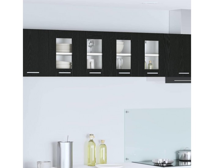 Sonata H Висящ шкаф с рафт с врата Riga 2 pcs Черния дъб 60 x 31 x 40 см