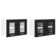 Sonata H Висящ шкаф с рафт с врата Riga 2 pcs Черния дъб 60 x 31 x 40 см