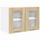 Sonata H Висящ шкаф с рафт с врата Riga 2 pcs Сонома дъб 60 x 31 x 40 см