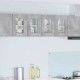 Sonata H Висящ шкаф с рафт Riga 2 pcs Циментено сиво 60 x 31 x 40 см