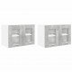 Sonata H Висящ шкаф с рафт Riga 2 pcs Циментено сиво 60 x 31 x 40 см